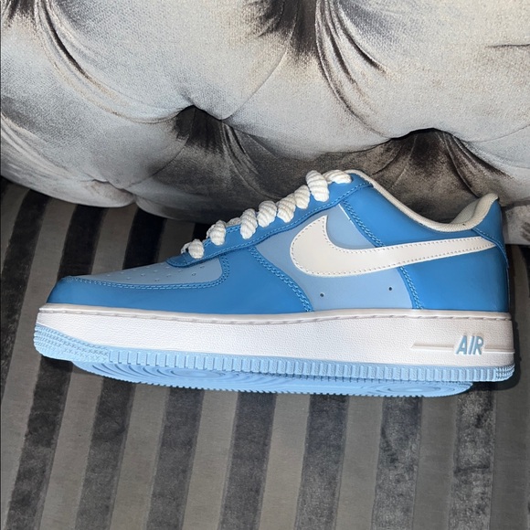 💎 EXCLUSIVE CUSTOM Nike Low ‘Psychic Blue Patent’ Rope Lace Edition 💎